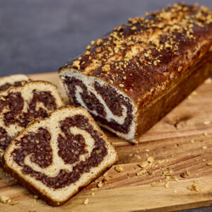 Cozonac cu ciocolata si nuci fara lactoza (1350g)